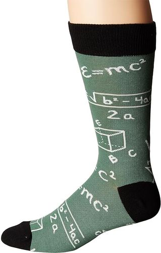 Math (Green) Men's Crew Cut Socks Shoes
