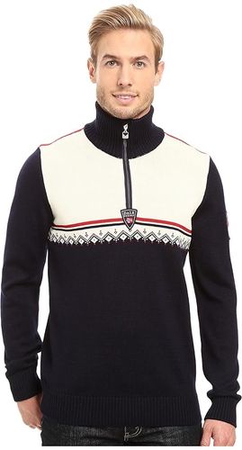 Lahti Sweater (Navy/Raspberry) Men's Sweater