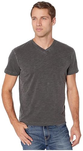 El Porto Short Sleeve V-Neck Tee (Charcoal) Men's T Shirt