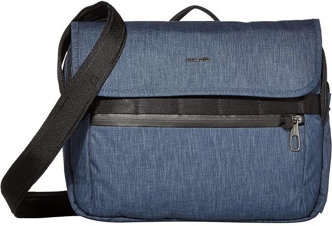Metrosafe X Anti-Theft Messenger Bag (Dark Denim) Handbags