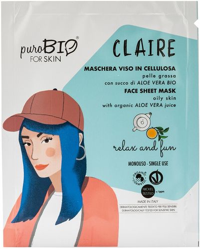 Claire Maschera Viso In Tessuto Per Pelle Grassa  Maschera 15.0 ml