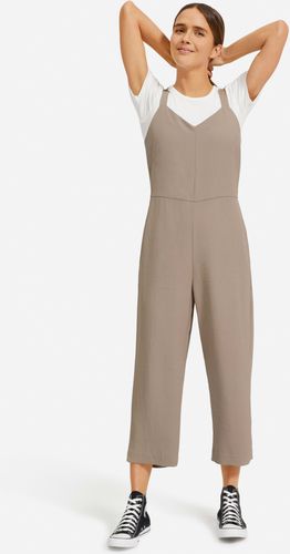 Japanese GoWeave Slip Jumpsuit by Everlane in Clay, Size 16