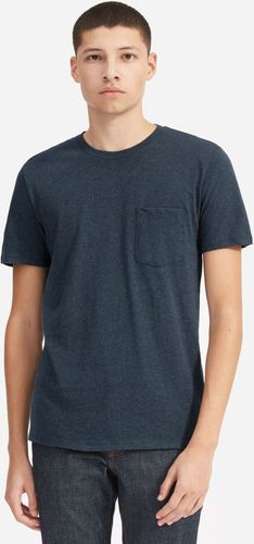 Cotton Pocket T-Shirt by Everlane in Heather Navy, Size M
