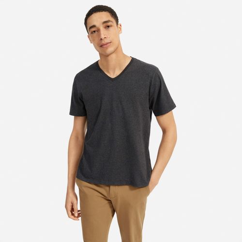 Organic Cotton V-Neck T-Shirt | Uniform by Everlane in Heather Charcoal, Size XXL