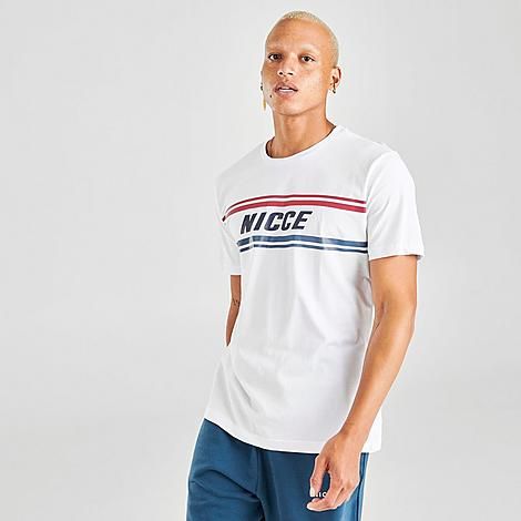 Border T-Shirt in White/White Size Small 100% Cotton