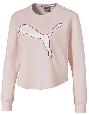 Modern Sports Crewneck Sweatshirt in Pink/Rosewater Size Small Cotton/Polyester