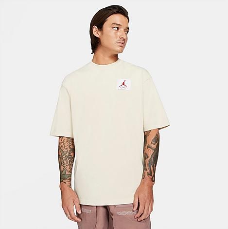 Jordan Men's Flight T-Shirt in Beige/Beach Size 2X-Large 100% Cotton