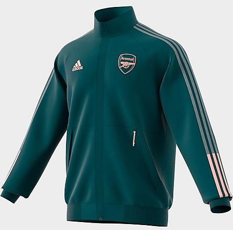 Arsenal Soccer Anthem Jacket in Green/Rich Green Size Small Twill
