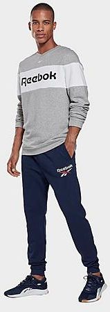 Identity Big Logo Jogger Pants in Blue/Vector Navy Size Small Cotton/Polyester