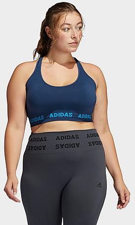 Training Aeroknit Light-Support Sports Bra (Plus Size) in Blue/Crew Navy Size Extra Large Polyester/Knit