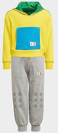 Big Kids' x Classic Lego® Pullover Hoodie and Jogger Pants Training Set in Yellow/Yellow Size Small Cotton/Polyester