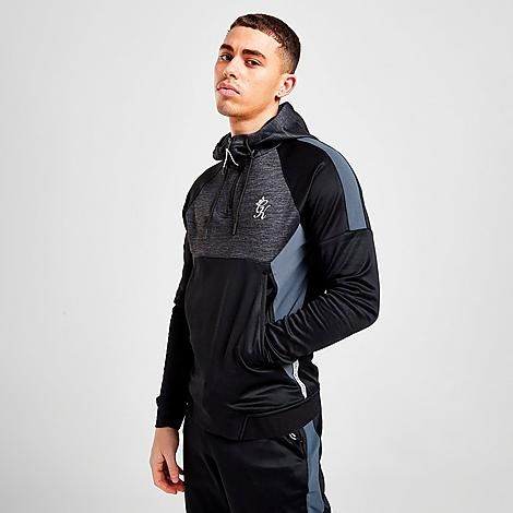 Sport Focus Half-Zip Hoodie in Black/Black Size Small 100% Polyester