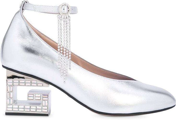 Sandals - Gucci - In Silver Leather