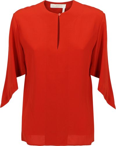T-shirts And Top - Chloé - In Orange Silk