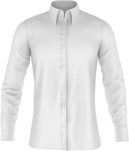 Camicia su misura 100% Cotone Popeline Bianco Colletto Gordon