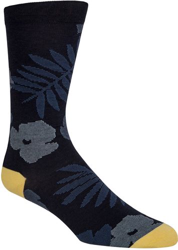 Palm Floral Crew Socks