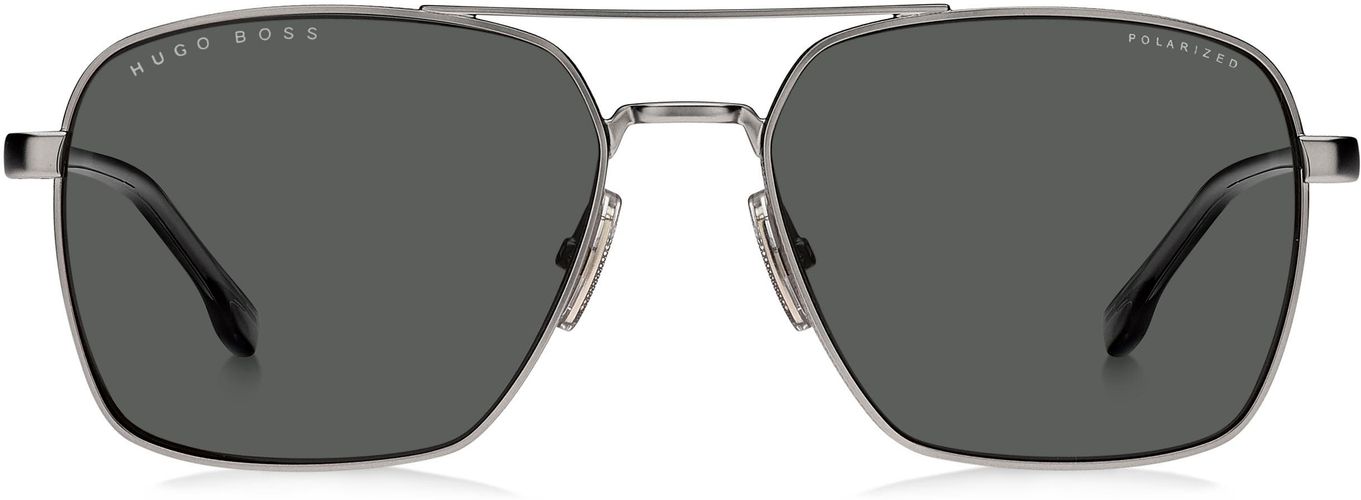58mm Navigator Sunglasses - Matte Ruthenium/ Grey