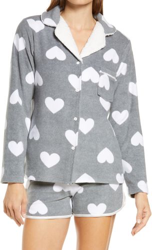 Heart Print Short Pajamas