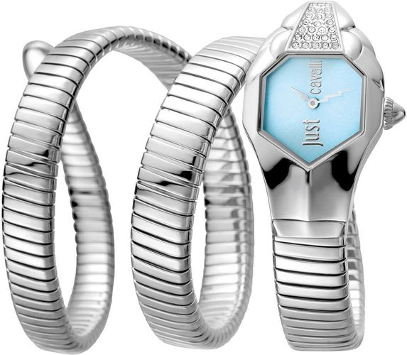 Just Cavalli Womens Glam Chic Crystal Wraparound Bracelet Watch, 22mm at Nordstrom Rack