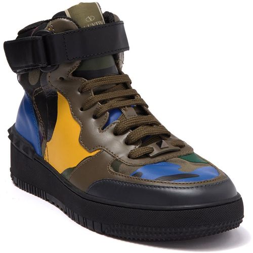 Valentino Camo Leather High Top Sneaker at Nordstrom Rack