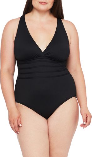 Plus Size Women's La Blanca Island Goddess One-Piece Swimsuit