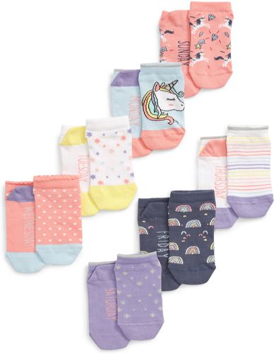 Girl's Tucker + Tate Days Of The Week Assorted 7-Pack No-Show Socks