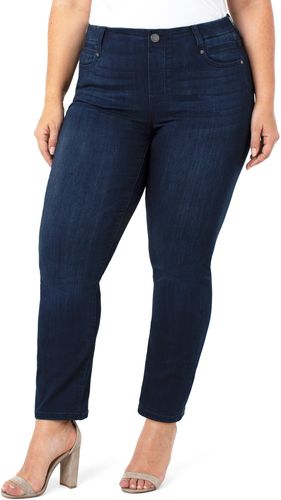 Plus Size Women's Liverpool Gia Glider Pull-On Slim Jeans