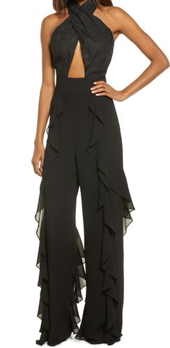 Ruffle Halter Jumpsuit