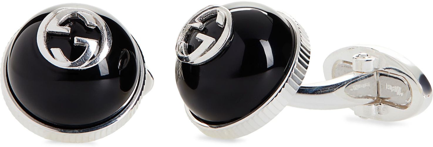 Interlocking Onyx Cuff Links