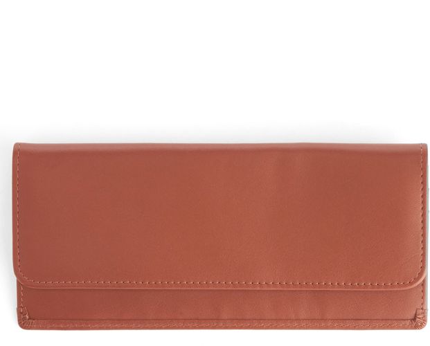 Royce Rfid Blocking Leather Clutch Wallet - Brown