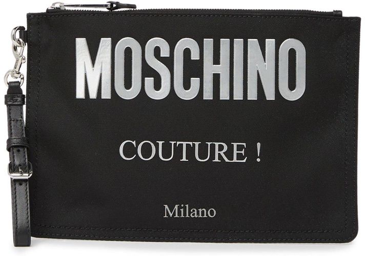 MOSCHINO Logo Wristlet Pouch at Nordstrom Rack