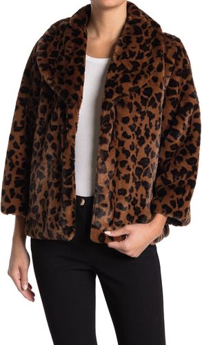 Love Token Willow Dean Leopard Print Faux Fur Coat at Nordstrom Rack