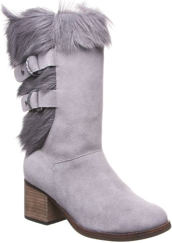 BEARPAW Madeline Genuine Goat Fur & Suede Tall Boot at Nordstrom Rack