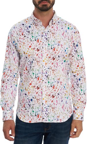 Rossington Spatter Print Button-Up Shirt