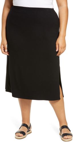 Plus Size Women's Eileen Fisher Fluid Jersey A-Line Skirt