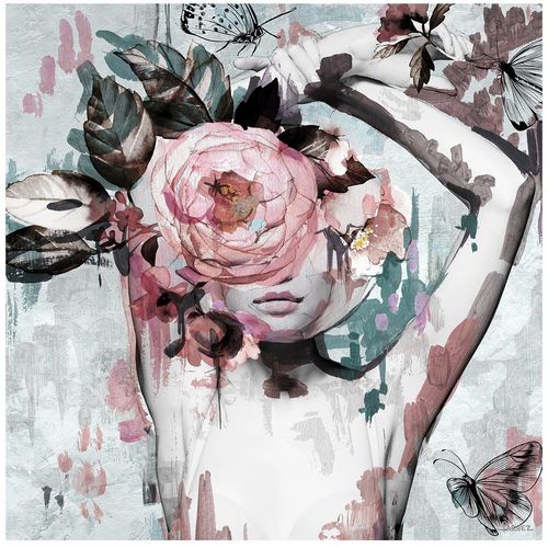 Marmont Hill Inc. Floral Crown Beauty Painting Print on Wrapped Canvas - 40"x40" at Nordstrom Rack