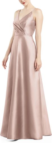 Satin Twill A-Line Gown