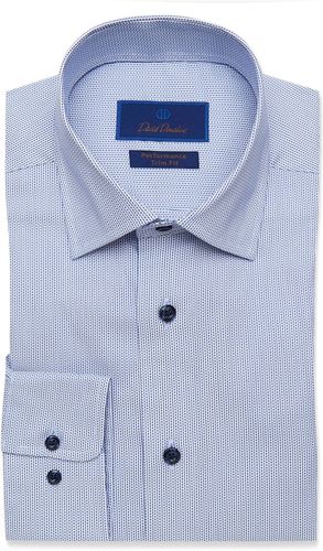 Big & Tall David Donahue Trim Fit Performance Dress Shirt