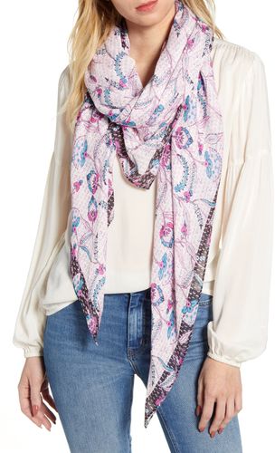 Fan Floral Large Square Scarf
