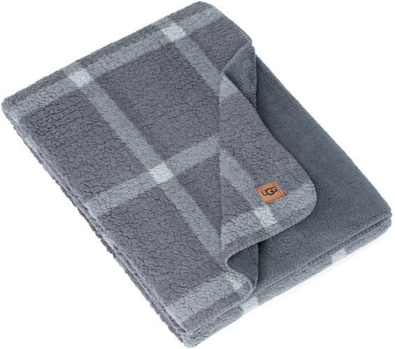 UGG Alexa Plaid Reversible Fleece Throw Blanket