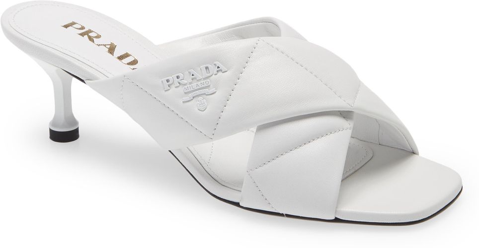 Logo Matelasse Slide Sandal