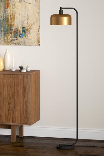 Addison and Lane Cadmus Floor Lamp - Blackened Bronze/Brass at Nordstrom Rack