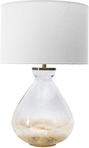 nuLOOM Gray Tinted Glass 26" Cotton Shade Table Lamp at Nordstrom Rack