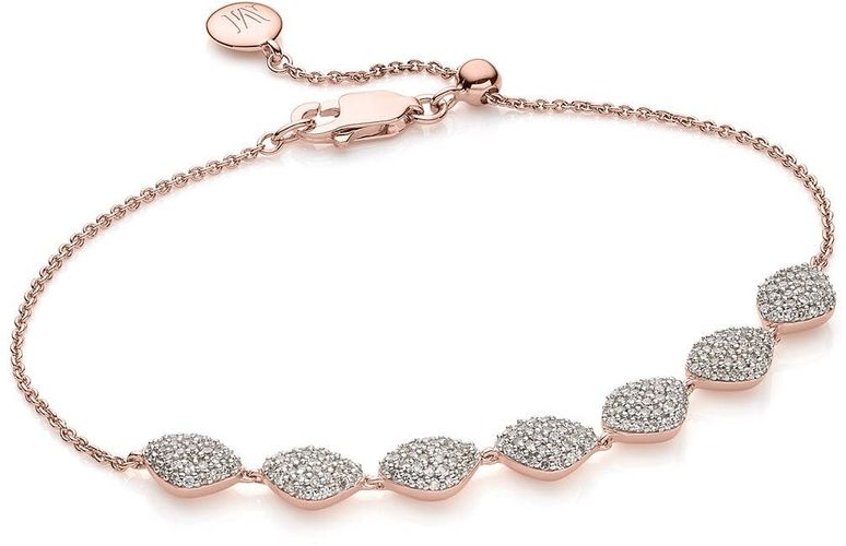 MONICA VINADER 18K Rose Gold Vermeil Nura Teardrop Link Bracelet - Diamond - 0.59 ctw at Nordstrom Rack