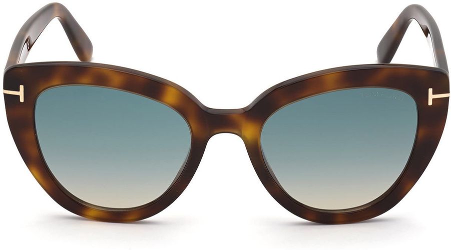 Izzi 53mm Cat Eye Sunglasses - Dark Havana / Gradient Brown