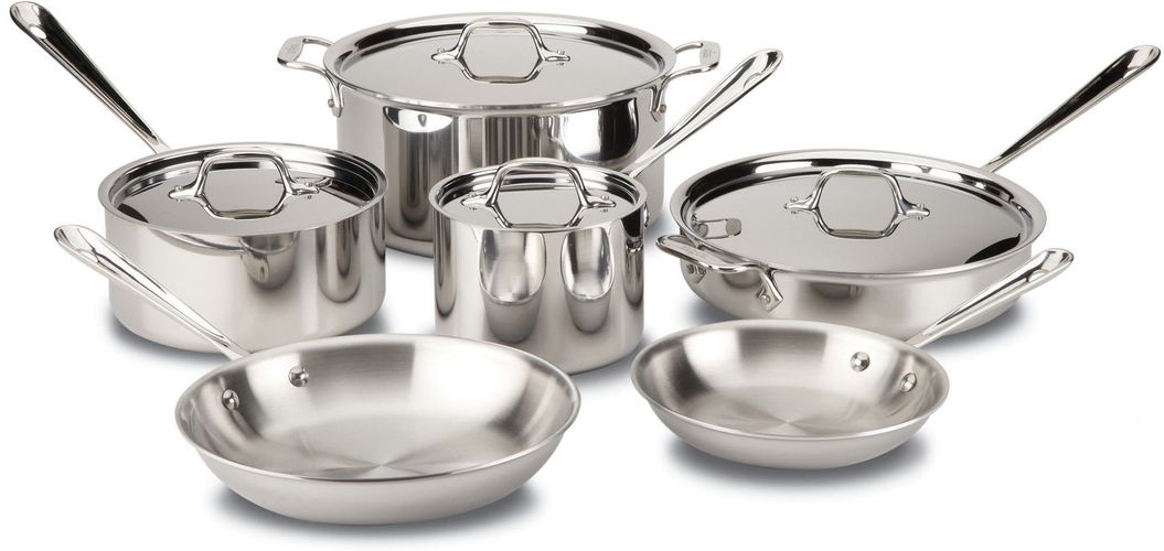 10-Piece Stainless Steel Cookware Set