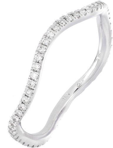 Bony Levy 18K White Gold Diamond Pave Wavy Eternity Band Ring at Nordstrom Rack