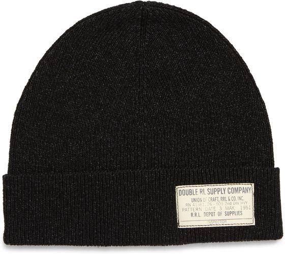 Rib Cotton Watch Cap - Black