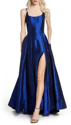 Front Slit Ballgown With Train