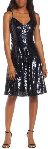 Sequin Fit & Flare Party Dress